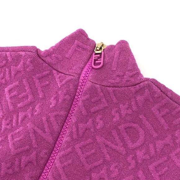 Fendi Dress Zucca Pattern Fzd917 Rayon Pink - Picture 4 of 9